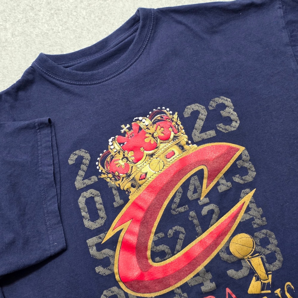 Cleveland Cavaliers NBA Champions 2016 T-Shirt Navy‎ Blue Men's XL